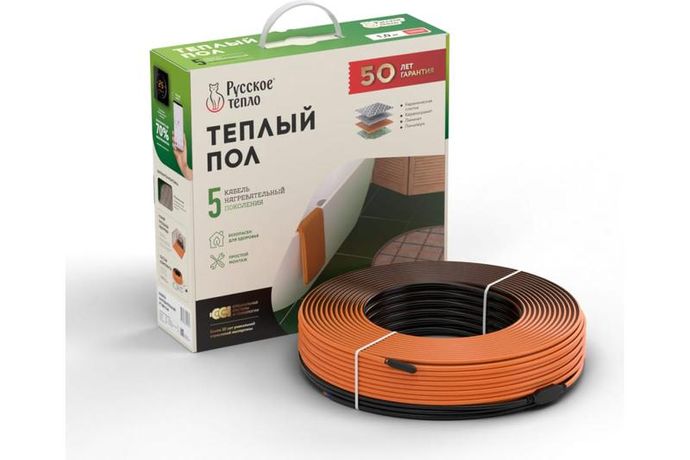 Комплект "Теплый пол" (кабель) РТ-390-19.0 Русское Тепло 2285241 Русское Тепло арт. 2285241