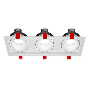 Рамка для модульного светильника FLEX 50 13 тройная встраиваемая110х325х55мм RAL9010 поворотная | V1-R0-00435-10011-2000000 VARTON VARTA