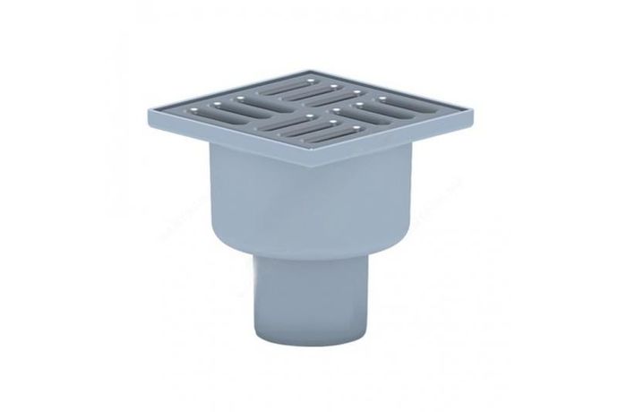 Трап вертикальный нерегулируемый с сухим затвором решетка нерж. сталь ВК ПП 100/100х50 АНИ TQ5202 сер. RTP 11402