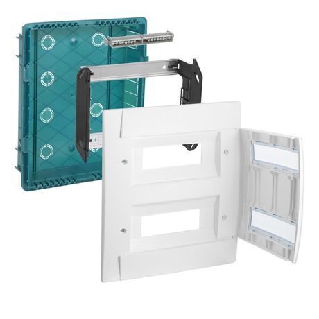 Распределительный щиток Practibox скрытого монтажа - IP 40 IK 07 2 рейки 12 модулей | 601113 Legrand