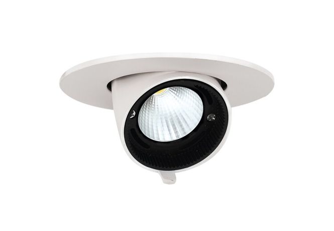 Светильник светодиодный PLED DL4 WH Downlight 18Вт 4000К IP40 24град. ДВО встраив. поворотн. Pro+ JazzWay 5021884