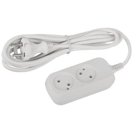 Удлинитель электрический ЭРА UDL-10-230 Greenline 2 розетки без заземления 3м ПВС 2x0.75мм2 | Б0065067