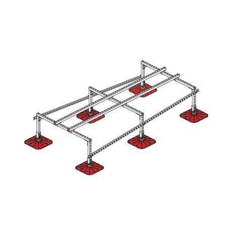 Конструкция опорная для установки оборудования TECHNORAPTOR FOOT 1200х2500 KM-TR-F-SSEI-1200-2500 КМ TR0015 КМ-Профиль