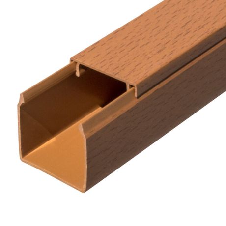 Кабель-канал бук 2-й замок в п/э 40х40 (24 м/уп) | PR03.0201 Промрукав Строитель