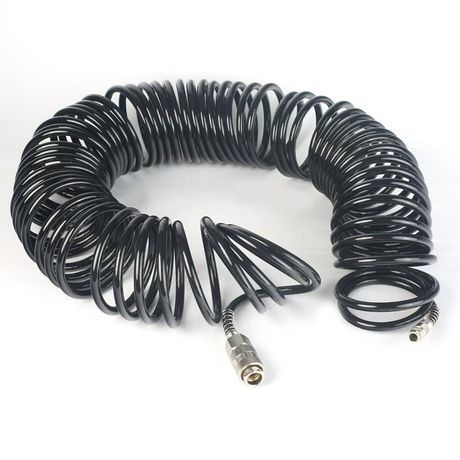 Шланг спиральный PU 15 полиуретан d6х8мм быстросъем. (дл.15м) PATRIOT 830901045