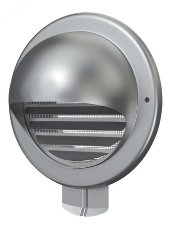 Выход стенной вентиляционный вытяжной металлический с фланцем D150 - 10203 ЭРА 15ВМ