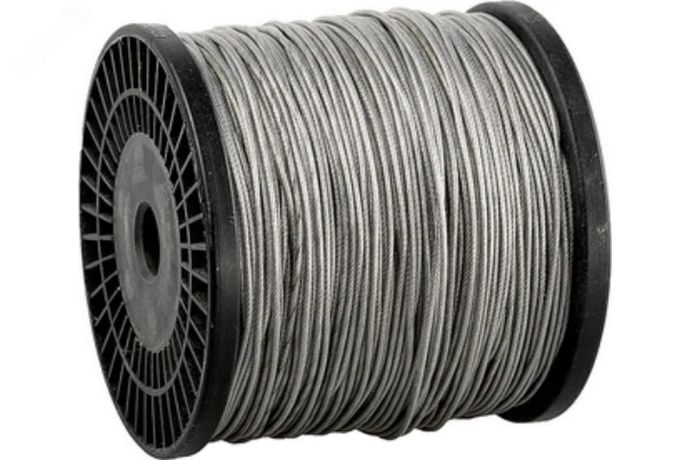 Трос DIN3055 6мм стальной оцинкованный (100м) - 312619 Руфкомплект
