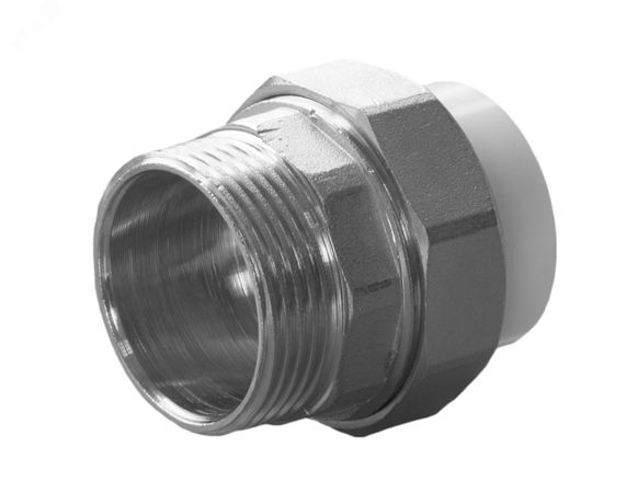 Муфта полипропиленовая PPR разъемная НР 32 х 1' - 9800003201 Политэк