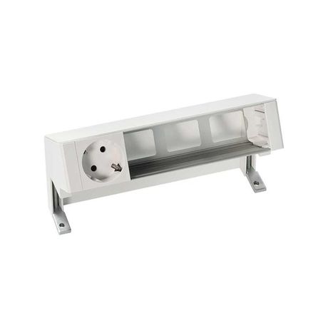 Блок розеточный настольный 1х2P+E 3 пустых мод. бел. Simon 400 42401000-130