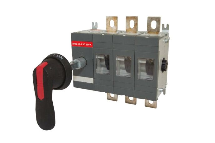 Рубильник ВНК-35-2 3П 250А с выносной фронтальной ручкой управления и переходником 185 мм | SQ0744-0203 TDM
