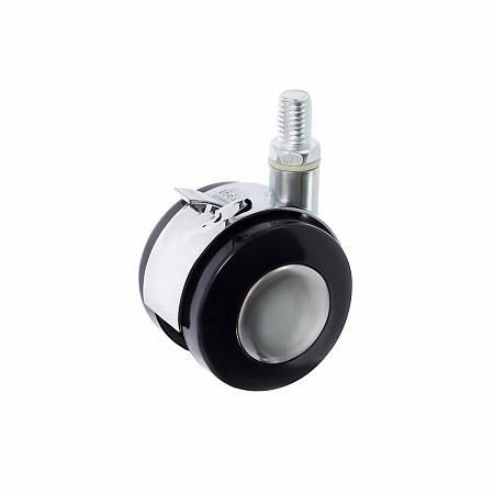 Колесо мебельное поворотое резьба М10 d50 пластик хром. (уп.1шт) Tech-Krep 151218