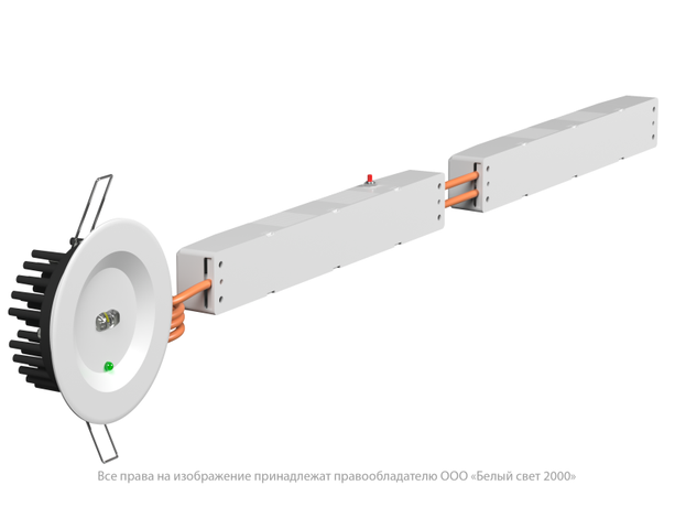 Светильник аварийный BS-ARUNA-53-L2-INEXI2 IP40 White Белый Свет a31389