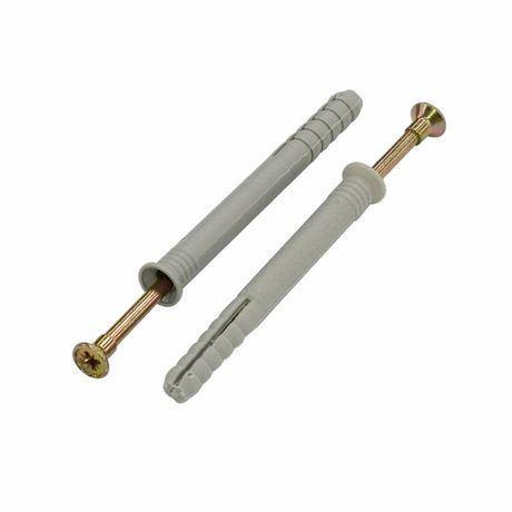 Дюбель-гвоздь 6х80 пот. манжета (полипропилен) (30 шт) - коробка с ок ( 0,21 кг) | 112714 Tech-KREP