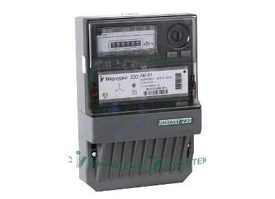 Счетчик Меркурий 230 AM-01 5-60А/400В (1 тар.) МЕХ (монт. пл.) Инкотекс АМ-01