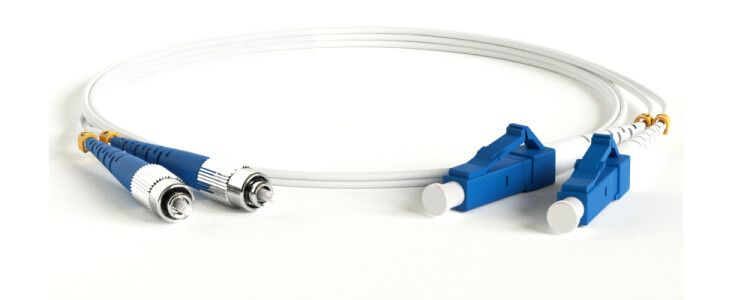 Патч-корд FC-D2-9A1-FC/UR-LC/UR-H-2M-LSZH-WH волоконно-оптический (шнур) SM 9/125 (G.657), FC/UPC-LC/UPC, 2.0 мм, duplex, LSZH, 2м | 39371 Hyperline