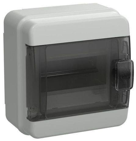 Корпус пластиковый навесной на 6 модулей КМПн-6 IP65 TEKFOR черная прозрачная дверь - TF5-KP72-N-06-65-K03-K02 IEK