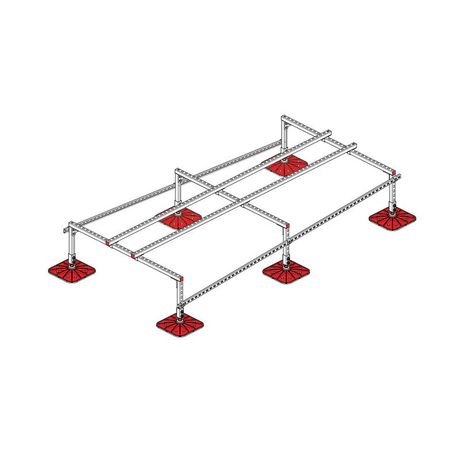 Конструкция опорная для установки оборудования TECHNORAPTOR FOOT 1500х3000 тип 4 KM-TR-F-SSEI-1500-3000-4 КМ TR0034 КМ-Профиль