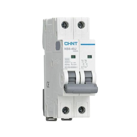 Выключатель автоматический NB8-40J 2P 10А 6кА х-ка B (R) | 320677 CHINT