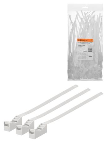 Крепеж ремешковый 7,6х285 белый (50шт) | SQ0516-0304 TDM