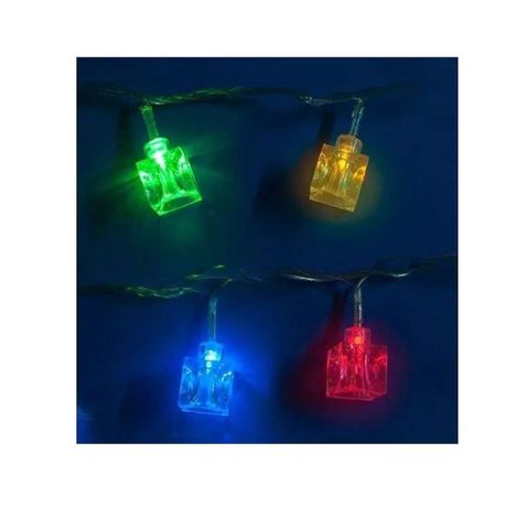 Гирлянда светодиодная Кубики с контроллером 20 светодиодов 2,8 м разноцветная IP20 провод прозрачный ULD-S0280-020/DTA MULTI CUBES - 07918 Uniel