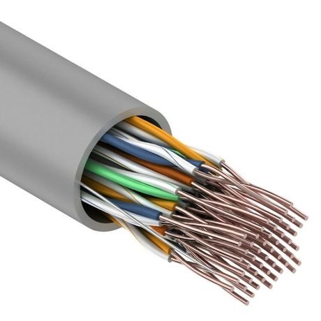 Кабель витая пара U/UTP кат.5 25х2х24AWG медь сер. (305м) (м) Rexant 01-1013 MEET