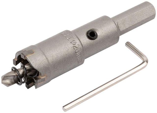 Коронка кольцевая с карбидными вставками Профи (для отверстий в нержавеющей стали) 20 мм - 36820 РОС