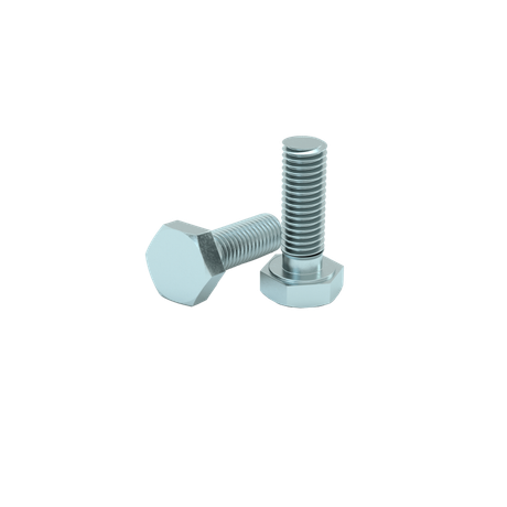 Болт с шестигранной головкой М8х16 DIN 933 BT8-16 сталь КМ LO0827 КМ-Профиль