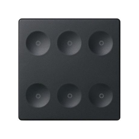 Выключатель сенсорный 6-кл. СП Simon 82 Sense IP20 без маркир. графит 8000661-038