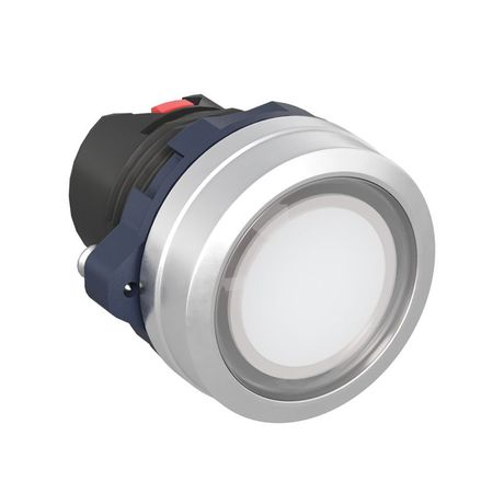 Головка кнопки плоская прозрачная с фиксацией, белая, алюминий | M22P-FLLWA DKC ДКС