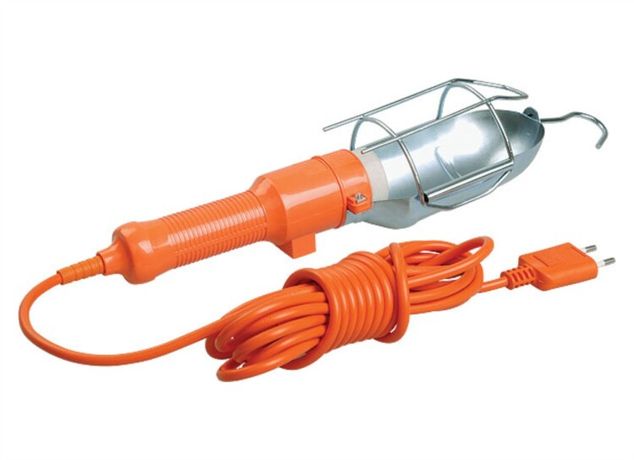 Светильник переносной УП-2Р 60Вт ЛН Е27 IP20 круглая вилка 2Р/15метров | SQ0306-0008 TDM