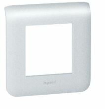 Рамка пластиковая 2 модуля Алюминий Mosaic 0 | 079302 Legrand