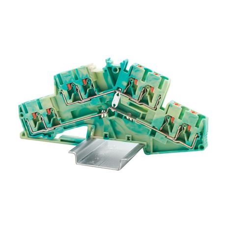 Клемма заземления двухуровневая, зажим push-in, 8 точек подключения, 2.5 кв.мм | VPRTT-2.5S-QT-PE DKC ДКС