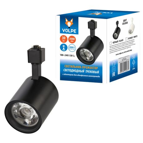 Светильник светодиодный трековый ULB-Q275 30W/4000К BLACK 3000 Лм 4000К черный | UL-00005932 Volpe Uniel