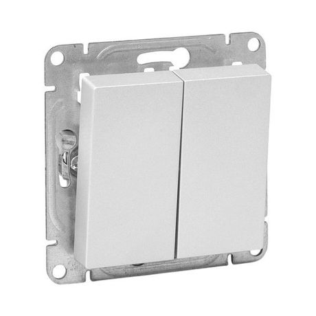 Выключатель проходной 2-кл. СП Эпика механизм алюм. EKF UP1-SWA-21