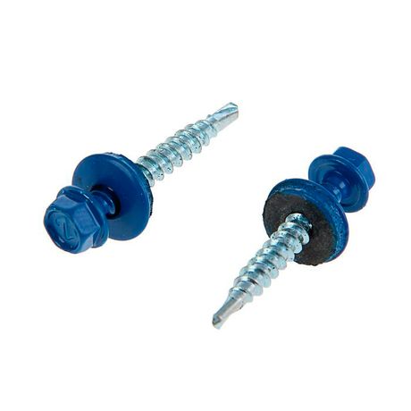 Саморез КР св. 4,8х35 RAL 5005 (насыщ. синий) (5 кг) - коробка | 140572 Tech-KREP