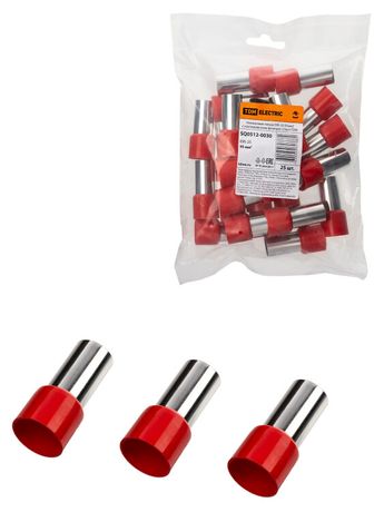 Наконечник-гильза Е95-25 95мм2 с изолированным фланцем (25шт) | SQ0512-0030 TDM