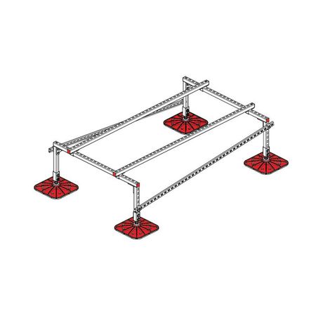 Конструкция опорная для установки оборудования TECHNORAPTOR FOOT 1200х2000 тип 1 KM-TR-F-SSEI-1200-2000-1 КМ TR0013 КМ-Профиль