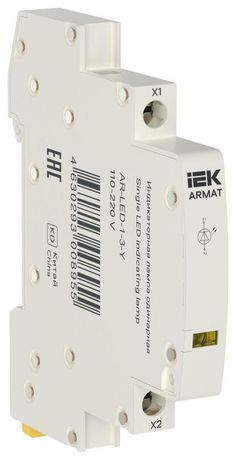 Лампа индикаторная одинарная LED 110-220В DC желт. ARMAT IEK AR-LED-1-3-Y