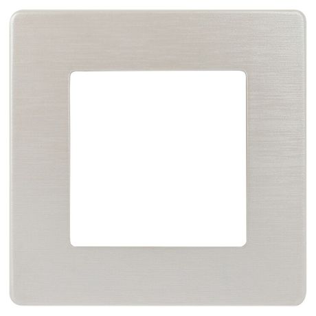 Рамка для розеток и выключателей серия 12 12-5101-15 на 1 пост, сатин, перламутр | Б0052508 ЭРА