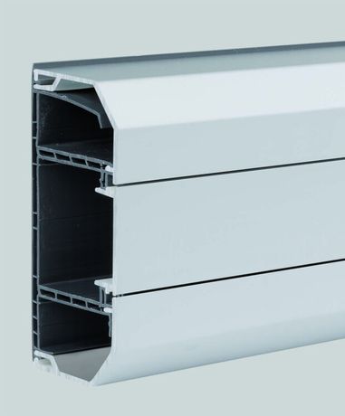 Кабель-канал 130х55мм K45 1 секция (дл.2м) алюм. Simon Connect TK01103-8