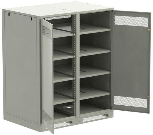 Шкаф LINEA B (пустой) 1700х1400х950мм двустворчатая металлическая дверь серый - LB35-17H49-2M IEK