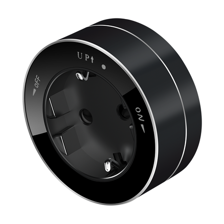 Розетка MultiTrack 16А 250В 2P+E кругл. антрацит SE MTK13001B APC