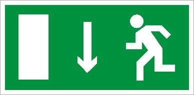 Пиктограмма (Наклейка) ПЭУ 091/092 Указатель двери лево/правосторонний (260х130) РС-M /комплект, 2шт./ для MIZAR | 2502002870 Световые Технологии