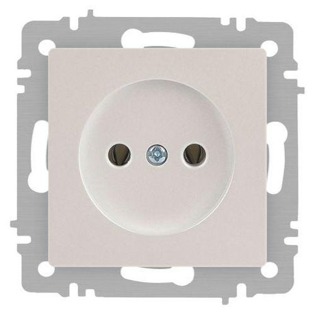 Розетка однофазная скрытого монтажа, в рамку без шторок перламутр 16А 250В IP20 винтовые зажимы 6-201-06 Intro Accent - Б0063667 ЭРА