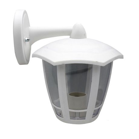 Светильник садово-парковый 6-гранный белый настенный вниз E27 IP44(У1) НБУ 07-40-004 «Дели 3» (8/48) | Б0051198 ЭРА