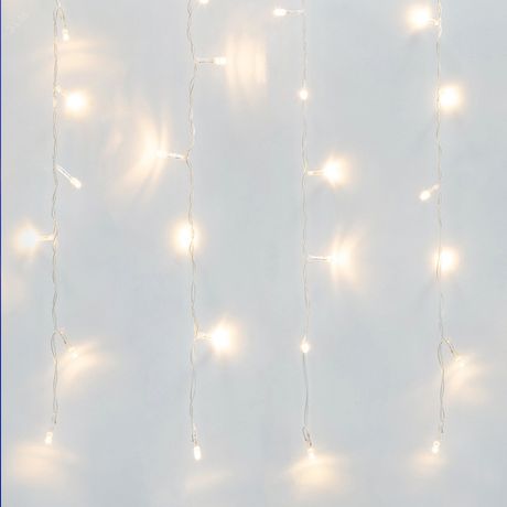 Занавес светодиодный 3х2м 160 светодиодов Теплый белый свет Провод прозрачный ULD-C3020-160/DTA WARM WHITE IP20 TM Uniel - UL-00010914