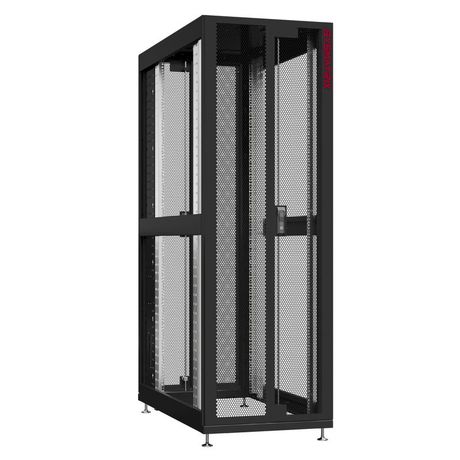 Шкаф серверный 48U 800х1070 передняя дверь: двустворчатая перфорированная IP20. задняя боковые панели: без. цвет: черный RAL9005 - NS 8148.9440 SYSMATRIX