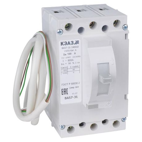 Выключатель автоматический ВА57-31-841110-25А-400-690AC-УХЛ3 (техпредписание)| 309082 | КЭАЗ