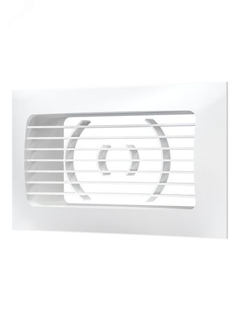 Решетка вентиляционная приточно-вытяжная, из ABS пластика 150х90 с фланцем 120х60 - 612РСФ ЭРА 4148