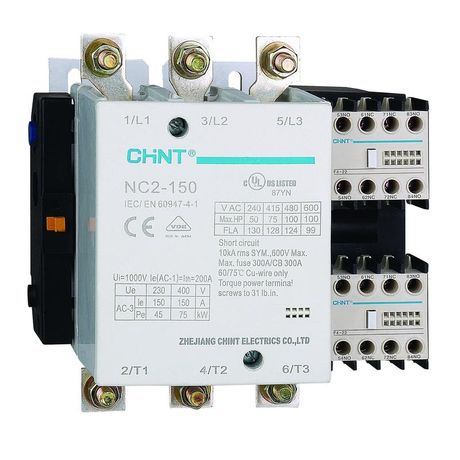 Контактор реверсивный NC2-150NS 150А кат. 380-415В AC AC-3 (R) CHINT 235748
